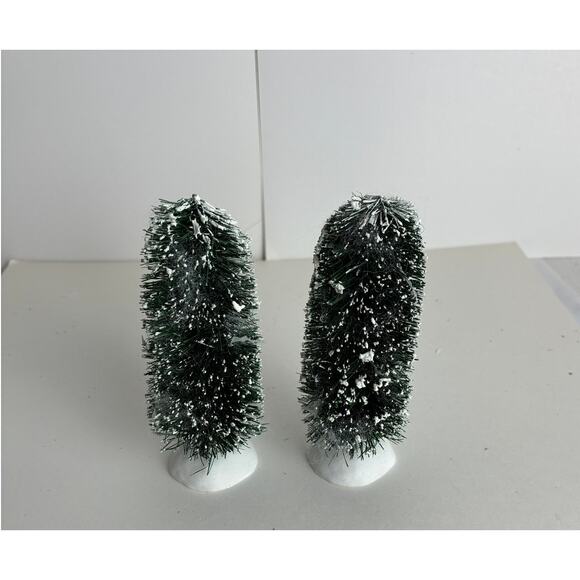 Dept. 56 Christmas Tree Village Bottle Brush Various Shapes Sizes No Box - Picture 8 of 8